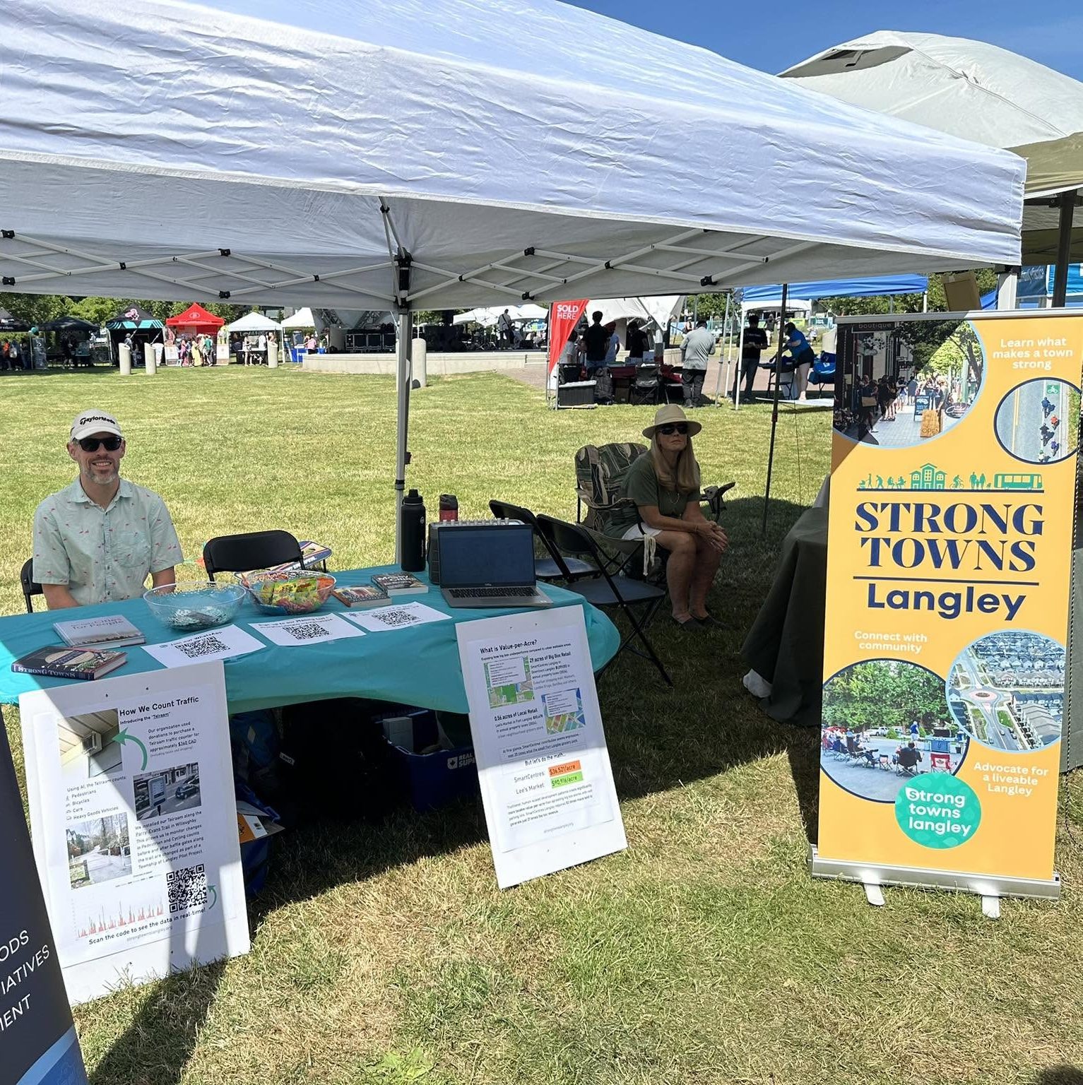Our booth at Langley City Community Day